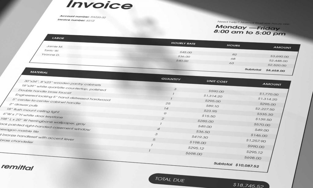 Construction Progress Billings