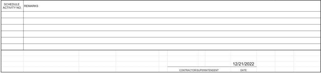 Construction daily report template remarks how to