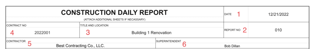 Daily report template how to